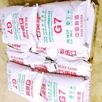 G7石英砂70-100目，凤府品牌，25公斤纸袋包装图2