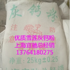 上海总经销江西雪莲牌灰钙粉 腻子粉涂料等专用灰钙粉 灰钙粉