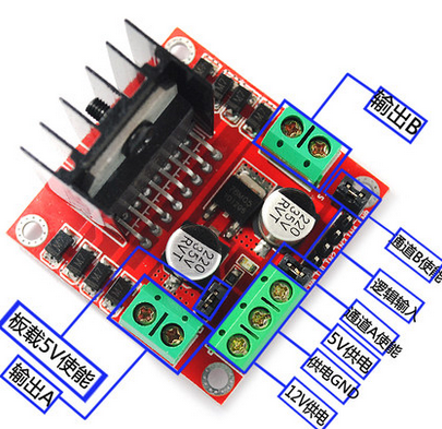 L298N电机驱动板模块
