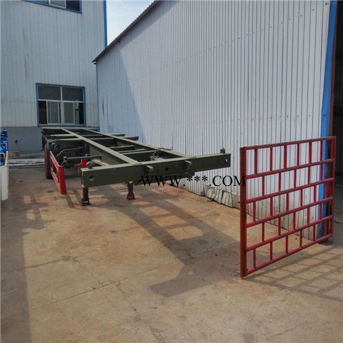 热爆轻型半挂车骨架式集装箱运输半挂车 铝粉运输车图8