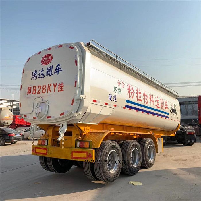 新型铁粉罐式后翻半挂车  后翻罐式自卸车 轻型罐式后翻车 **图5