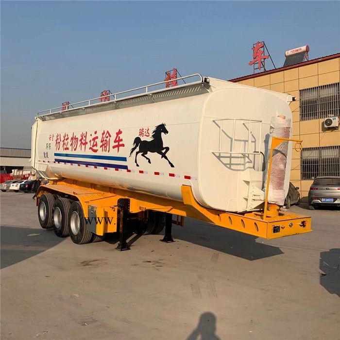 新型铁粉罐式后翻半挂车  后翻罐式自卸车 轻型罐式后翻车 **图6