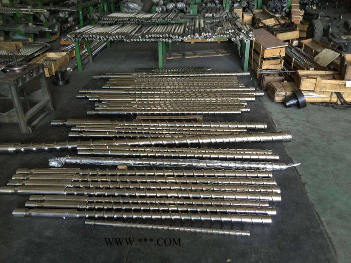 铁粉注塑专用螺杆_挤出机螺杆_65熔喷布机单螺杆图2