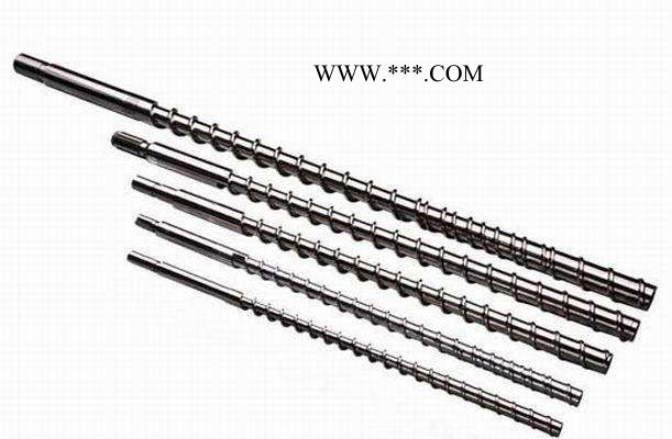 铁粉注塑专用螺杆_小型挤出机螺杆料筒_图2