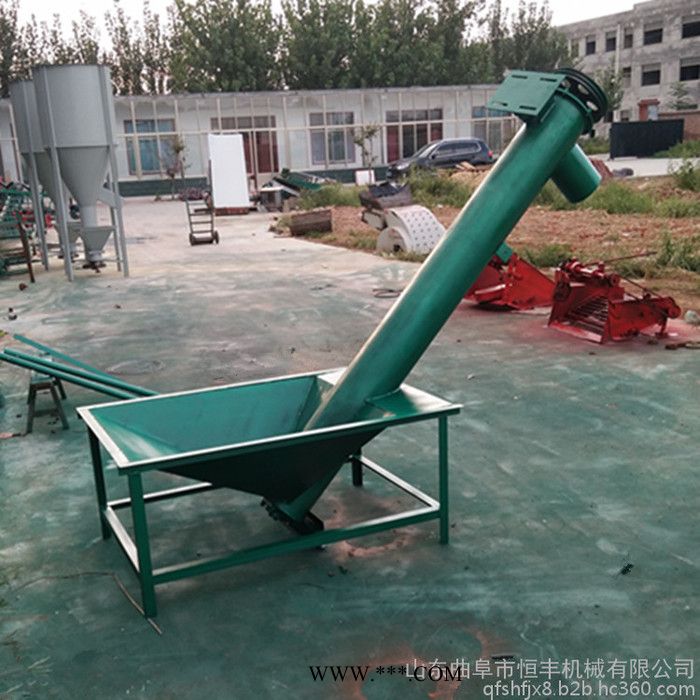 定做铁管螺旋输送机 管式绞龙提升机 倾斜式铁粉上料机图4