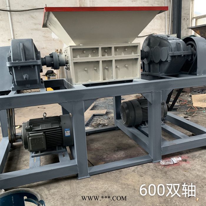 百旭机械供应 撕碎机 废旧塑料撕碎机  工业塑料垃圾压块铁塑铝合金粉碎机图4