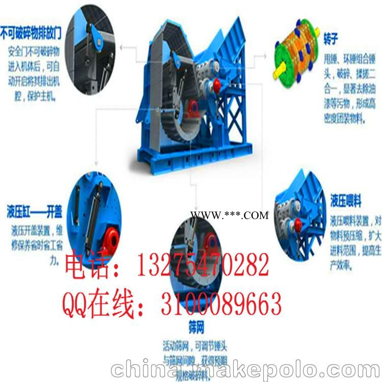 废旧金属易拉罐破碎机铁桶粉碎机兴亚图4