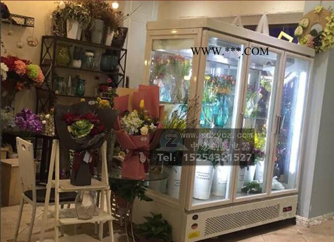 中意创展XHG-BX供应鲜花保鲜柜冷藏展示柜尺寸可定做，配置进口压缩机，高透中空玻璃，美观大方图3