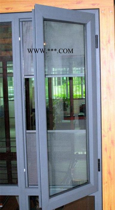 深圳铝合金平开窗 断桥铝合金平开窗 中空玻璃隔音窗 别墅平开图3