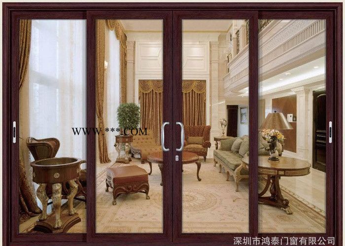 钢化中空玻璃 铝合金推拉门 订做铝推拉门  工厂直销铝合金推拉门图3