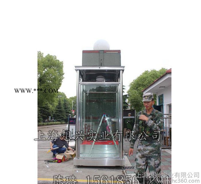 夏季畅销款部队站岗亭_防弹玻璃站岗亭_售楼处玻璃站岗亭XX-AC018图2