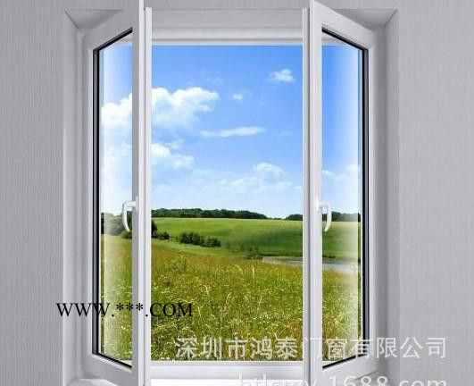深圳铝合金平开窗中空玻璃隔音窗  断桥铝合金门窗  厨房平开窗图1