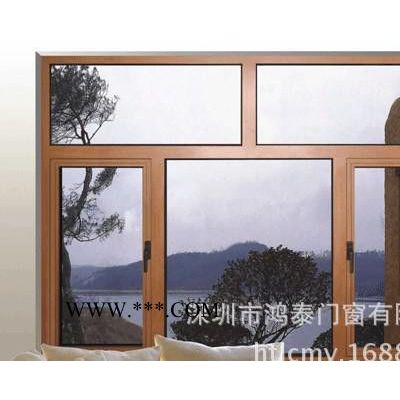 畅销欧美铝合金平开窗 高质量铝合金门窗 固定窗 中空玻璃平开窗