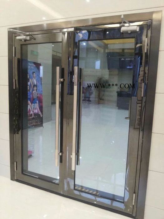 上海不锈钢防火玻璃门防盗门防火窗楼宇门钢门图3