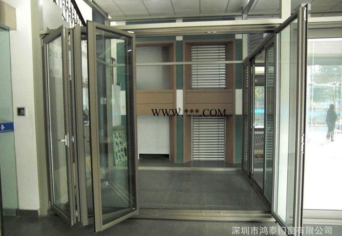 深圳铝合金折叠门 客厅阳台推拉隔断门 钢化中空玻璃折叠门