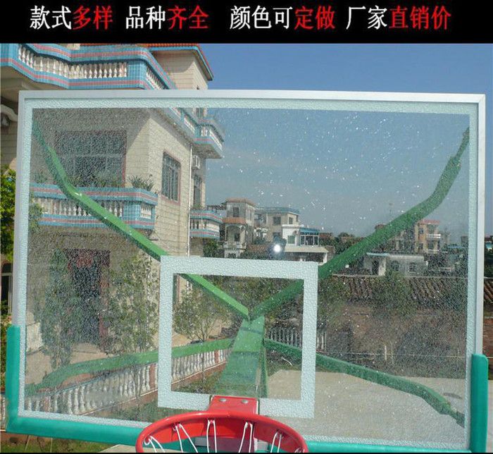 全铝钢化玻璃篮球板 武江玻璃钢篮球板 曲江SMC篮球板