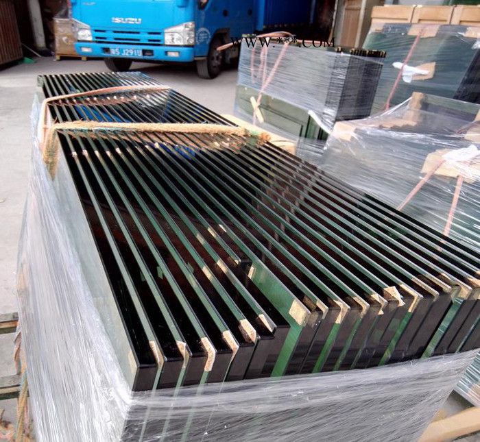 钢化玻璃上门定做  15MM钢化玻璃 办公室玻璃护栏隔断图2