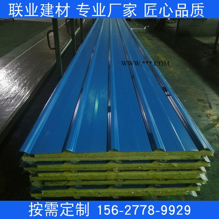 **玻璃棉彩钢瓦 A级防火玻璃棉瓦 双面彩钢玻璃棉夹芯瓦图4