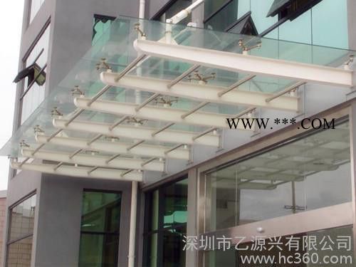 供应丰源6+6钢化玻璃雨棚图3