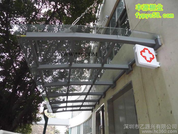 供应丰源6+6钢化玻璃雨棚图5
