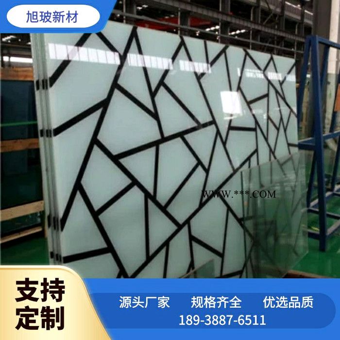 旭玻丝印彩釉 丝网印钢化玻璃 丝网印中空玻璃 源头厂家批发供应 专业定制图2