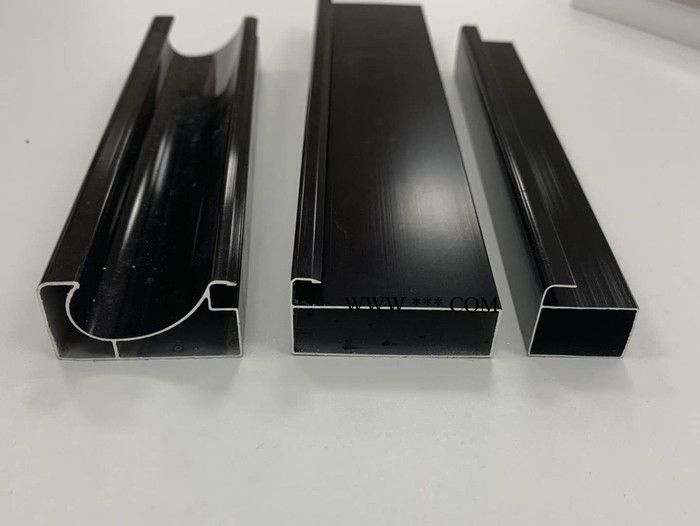 晶钢门橱柜透气条 防火玻璃橱柜门板外框铝材 晶钢门铝材图2