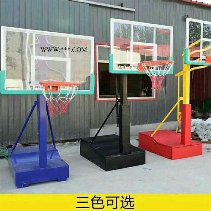 独臂篮球架 操场钢化玻璃篮球架 地埋篮球架 沧州利宸专注体育图2