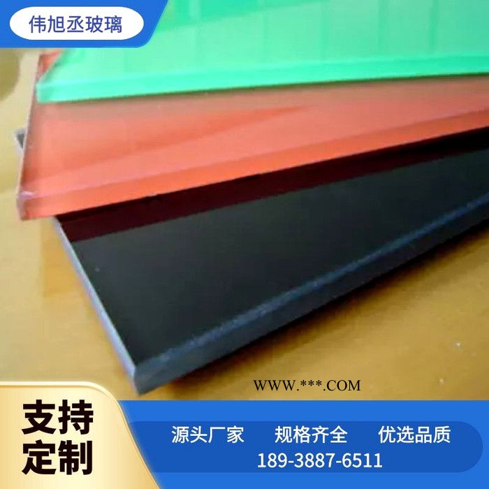 深圳市旭玻19mm烤漆玻璃加工定制 烤漆钢化玻璃厂家直供 颜色规格可选择  价格实惠图3