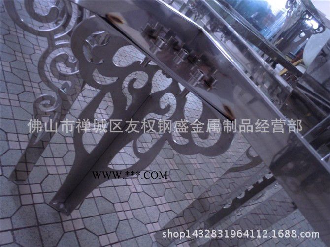 新款钢化玻璃台面镂空雕花茶几脚 3MM激光镂空欧式餐桌脚图2
