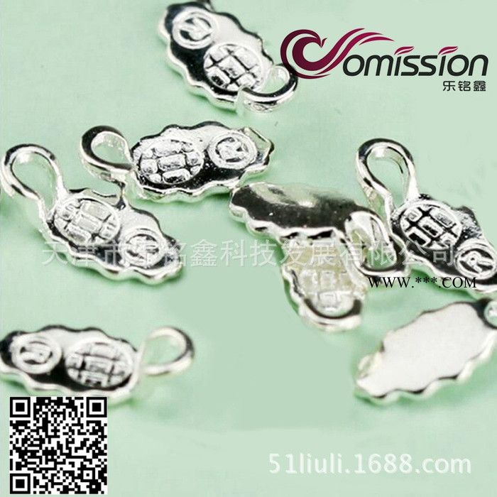 乐铭鑫1707016-2 DIY工具微波窑炉diy饰品耳托建筑钢化玻璃小饰品批发镀银材质10个/袋图7