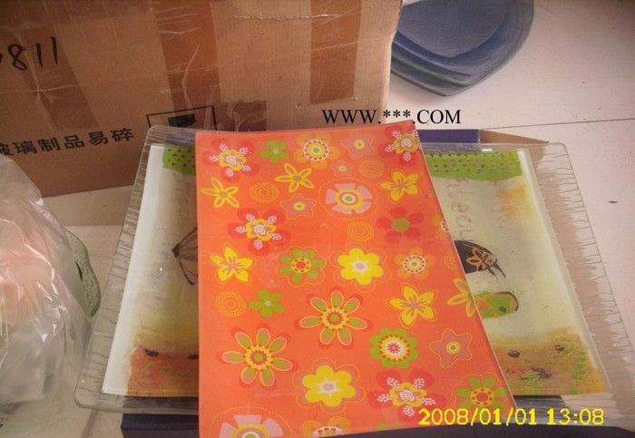 工厂创意钢化玻璃盘，酒店用钢化玻璃盘,钢化玻璃餐具图2
