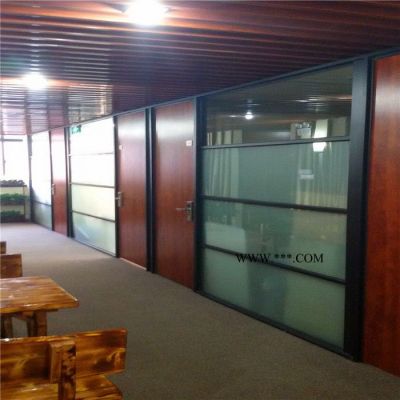 上海单钢化玻璃高隔断办公室铝合金玻璃隔断办公屏风隔断
