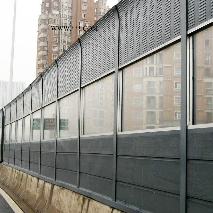 湖南建筑工地隔音围挡 钢化玻璃透明隔音屏 室外隔音材料厂家 小区外道隔音墙图4