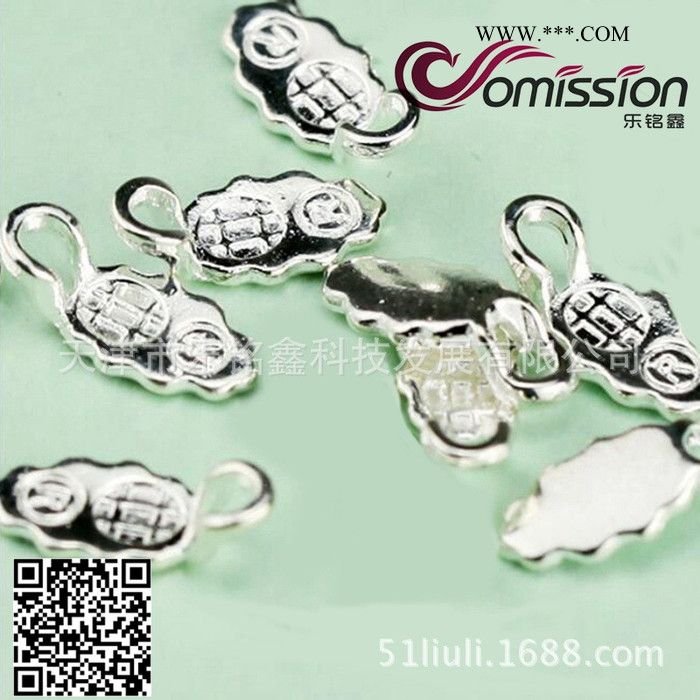 乐铭鑫1707016-2 DIY工具微波窑炉diy饰品耳托建筑钢化玻璃小饰品镀银材质10个/袋 耳饰品配件托图2