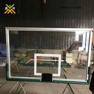 嘉泽源头厂家高强度标准钢化玻璃篮板 户外防水防裂钢篮球架篮板