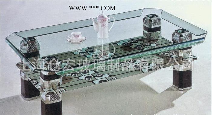 **有色热弯茶几玻璃 家具茶几玻璃图1