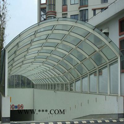 工杰gj玻璃雨篷厂家 钢化玻璃雨棚 轻钢玻璃雨棚安装图6
