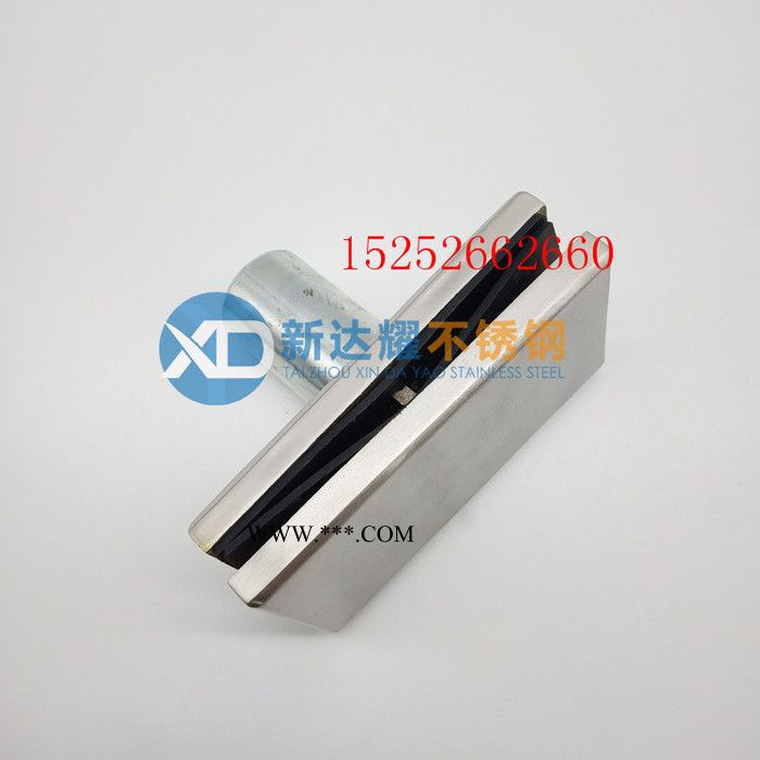 新达耀不锈钢幕墙玻璃夹具 免开孔玻璃夹 驳接件 方形梅花玻璃夹图4