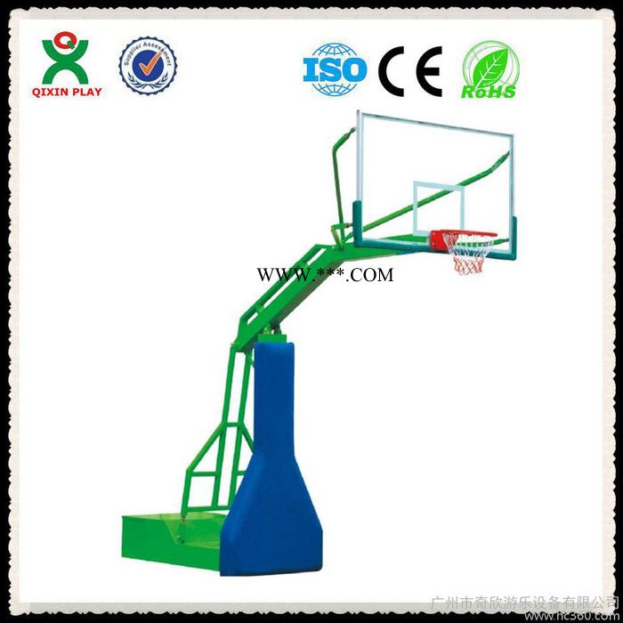 广州奇欣QX-141C 钢化玻璃篮球架 不锈钢篮球架 仿液压篮球架 篮球架 户外运动 体育器材图2