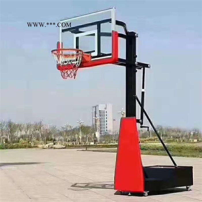 钢化玻璃篮球架  定制移动式篮球架  地埋篮球架   沧州利宸体育