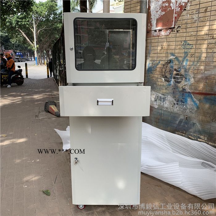 博毅弘深圳移动电脑柜 钢化玻璃PC柜 车间无尘电脑柜 数控机床柜 工业电脑设备控制柜图5