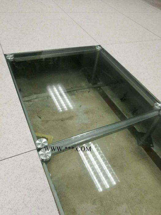 【红梅】12mm可视架空地板_钢化玻璃地板_工厂直销_一块起批_全国发货 可视化架空地板图2