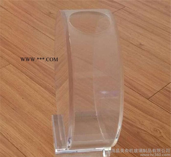 货品陈列架订做 高透明有机玻璃热弯展示架圆形糖果盒 **加工图2