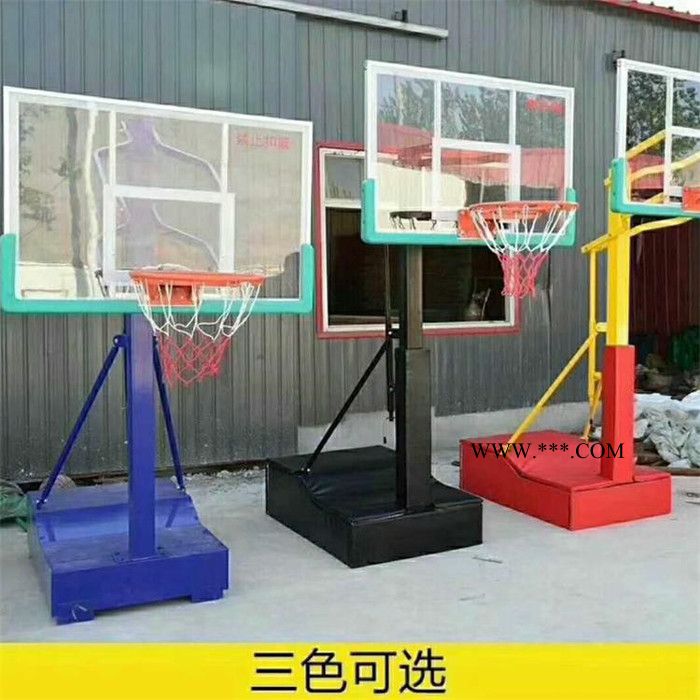 儿童篮球架 钢化玻璃篮球架  手动篮球架 沧州利宸专注体育图4