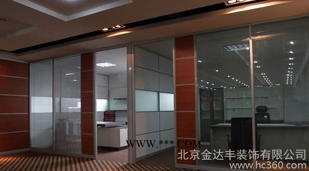 双层钢化玻璃百叶隔断墙隔间图3