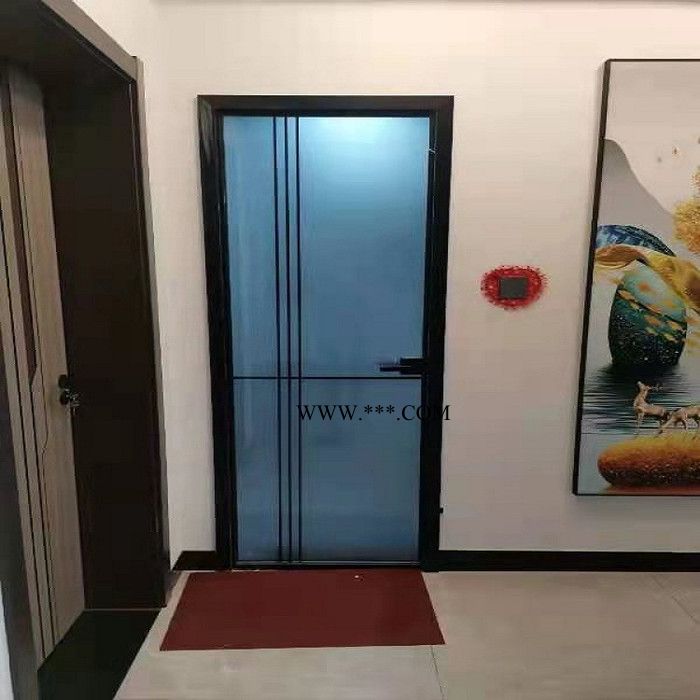 钛镁合金钢化玻璃门 铝合金折叠门生产厂家图7