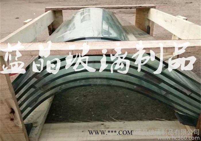 异形弯钢化热弯玻璃深加工定制磨边12mm扶梯玻璃.热弯玻璃图2