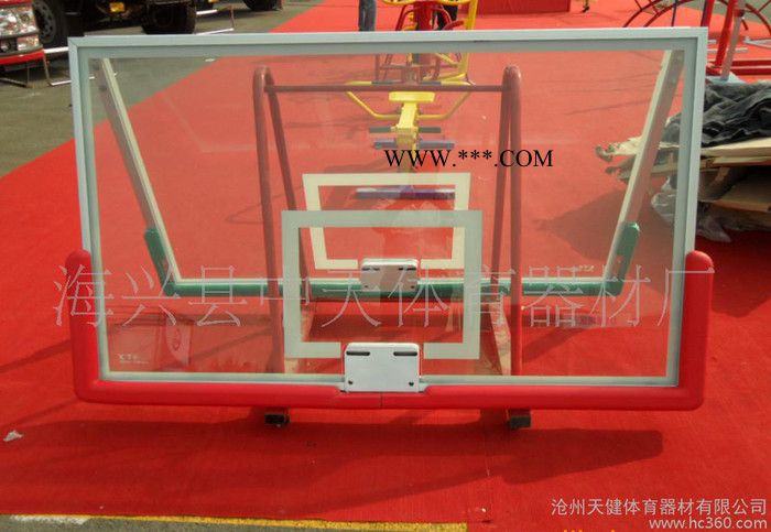 钢化玻璃篮球板 有机玻璃钢篮板
