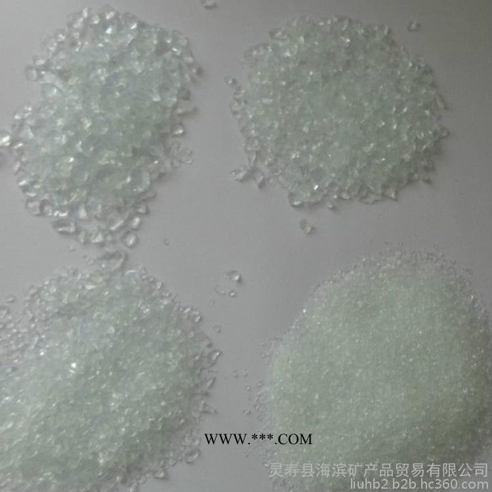 喷砂用白色玻璃砂 16-30目抛光玻璃砂 耐高温透明玻璃砂 高白玻璃砂图2