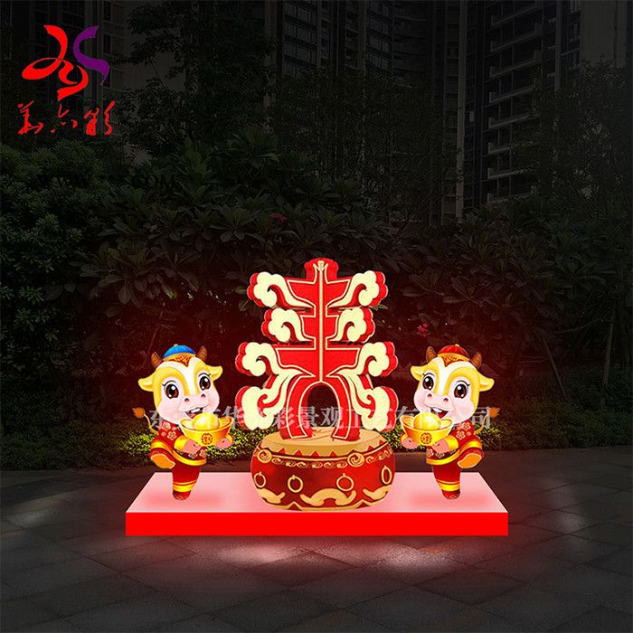 城市标志玻璃钢雕塑   园林景观玻璃钢雕塑  春节玻璃钢厂家图2
